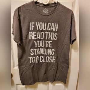 Men's gray tee shirt size medium